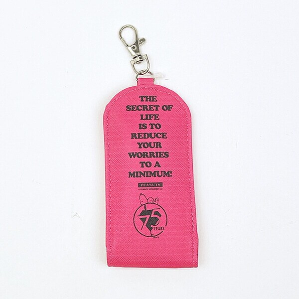 スヌーピー キーケース キッズ スクール ピンク SNOOPY