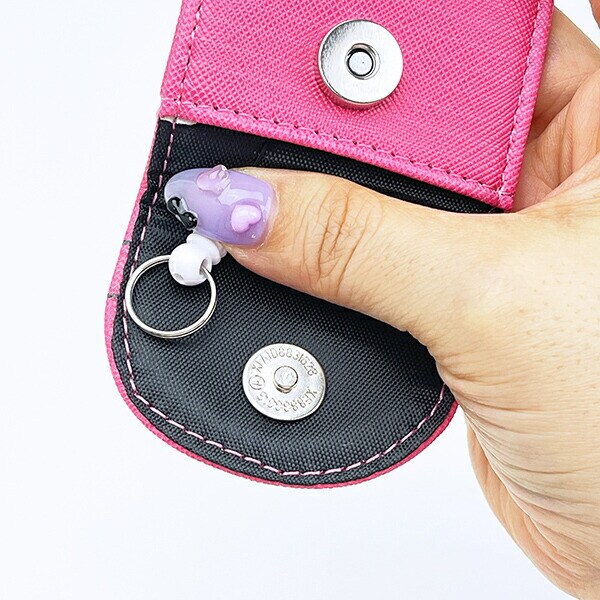 スヌーピー キーケース キッズ スクール ピンク SNOOPY