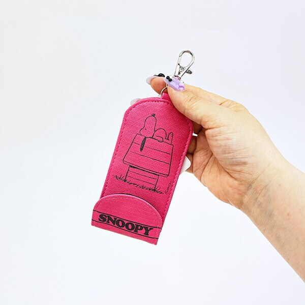 スヌーピー キーケース キッズ スクール ピンク SNOOPY