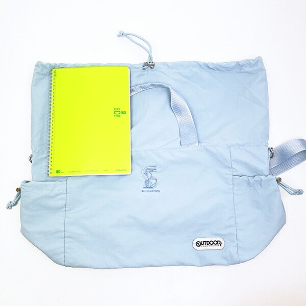 スヌーピー × OUTDOOR PRODUCTS ダッフルバッグ ブルー SNOOPY