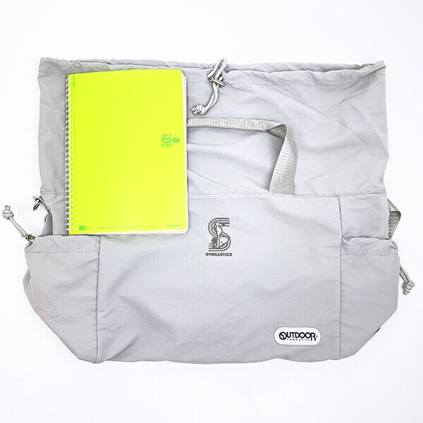 スヌーピー × OUTDOOR PRODUCTS ダッフルバッグ グレー SNOOPY