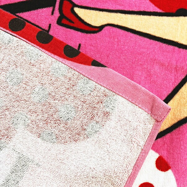 ベティー ブープ(Betty Boop) バスタオル (ピンク) ベティちゃん