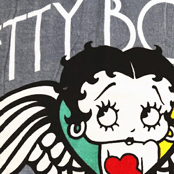 ベティー ブープ(Betty Boop) バスタオル (ネイビー) ベティちゃん