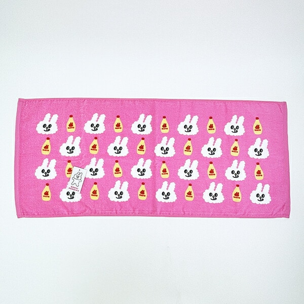 バニーコンビニ マヨくんとマヨネーズ フェイスタオル