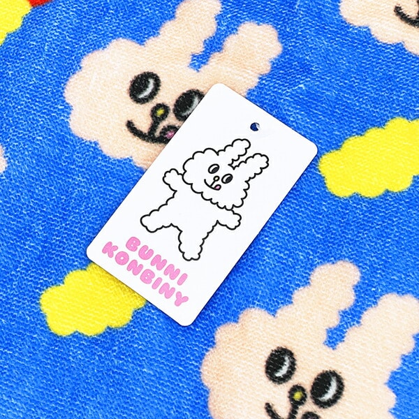 バニーコンビニ モグちゃんとえび天 フェイスタオル