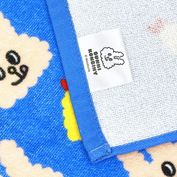 バニーコンビニ モグちゃんとえび天 フェイスタオル