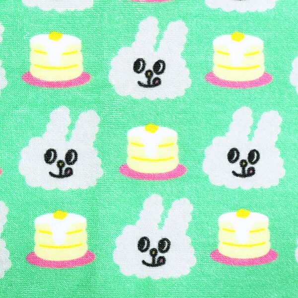 バニーコンビニ マメちゃんとケーキ フェイスタオル