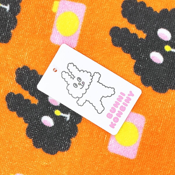 バニーコンビニ クロくんとカメラ フェイスタオル