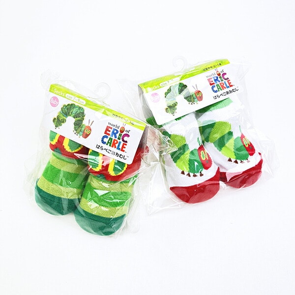 はらぺこあおむし フェイス ベビーソックス(7～9cm)