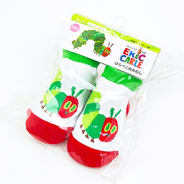 はらぺこあおむし あおむし ベビーソックス(7～9cm)