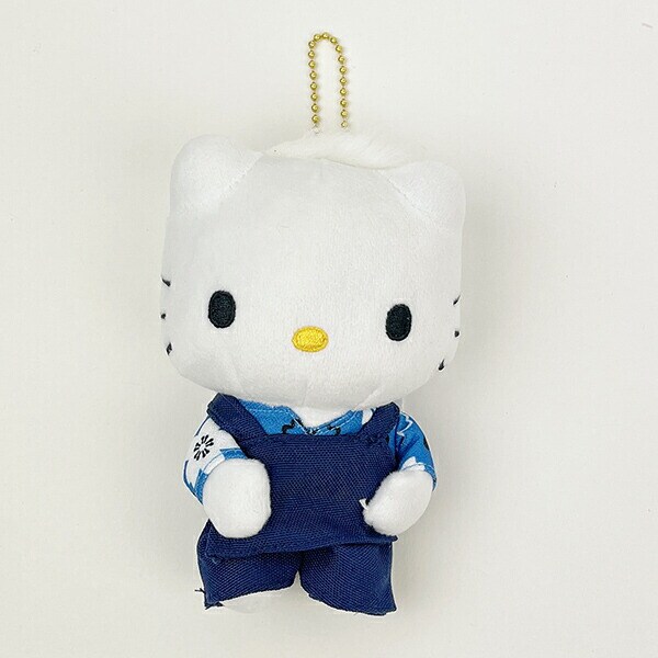 サンリオ ハローキティ ディアダニエル 車夫マスコット ぬいぐるみ キーホルダー ブルー