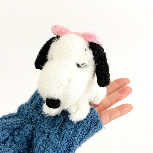 スヌーピー ミニぬいぐるみ ベル インテリア 昭和レトロ ピンク