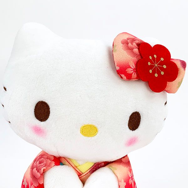 サンリオ ハローキティ ぬいぐるみ グラデ着物 立ち S  和風 インテリア キティちゃん