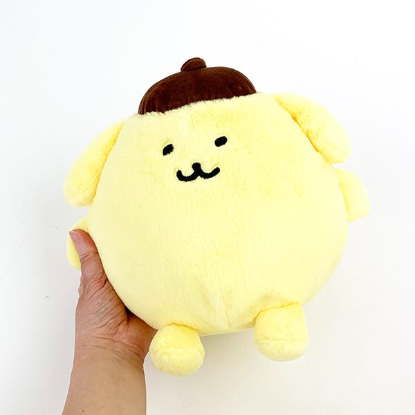 サンリオ ポムポムプリン ナガノ×サンリオ ぬいぐるみ M インテリア イエロー