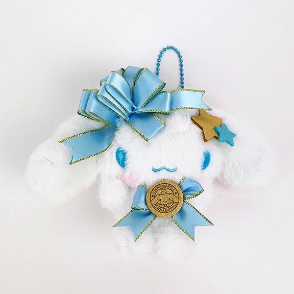 サンリオ シナモンロール マスコット ふんわりぼん ぬいぐるみ 水色