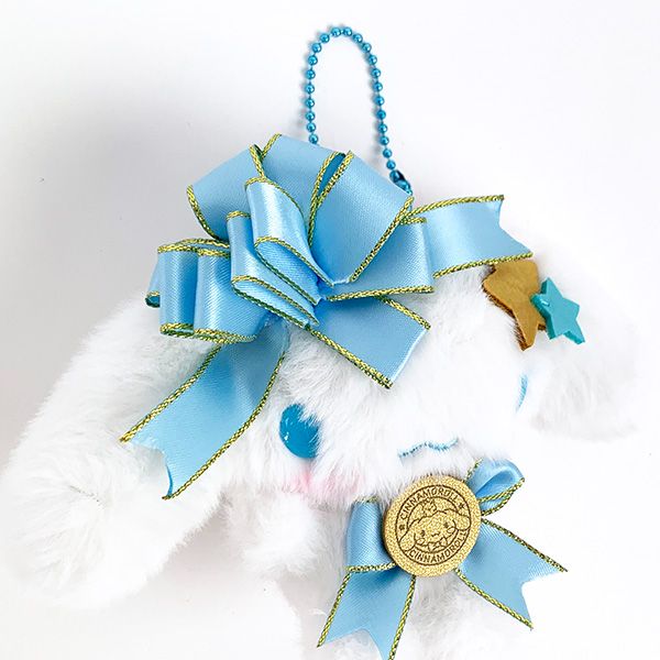 サンリオ シナモンロール マスコット ふんわりぼん ぬいぐるみ 水色