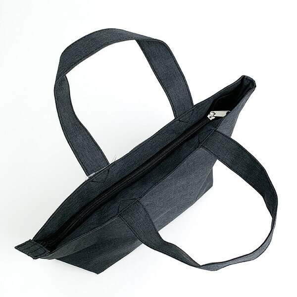 スヌーピー ファスナー ミニトート ブラック バッグ ランチバッグ  ランチ 学校 オフィス