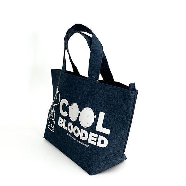 スヌーピー ファスナー ミニトート ネイビー バッグ ランチバッグ  ランチ 学校 オフィス