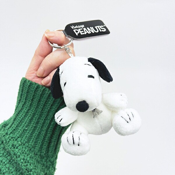スヌーピー 『A』 座り イニシャルマスコット ぬいぐるみ SNOOPY