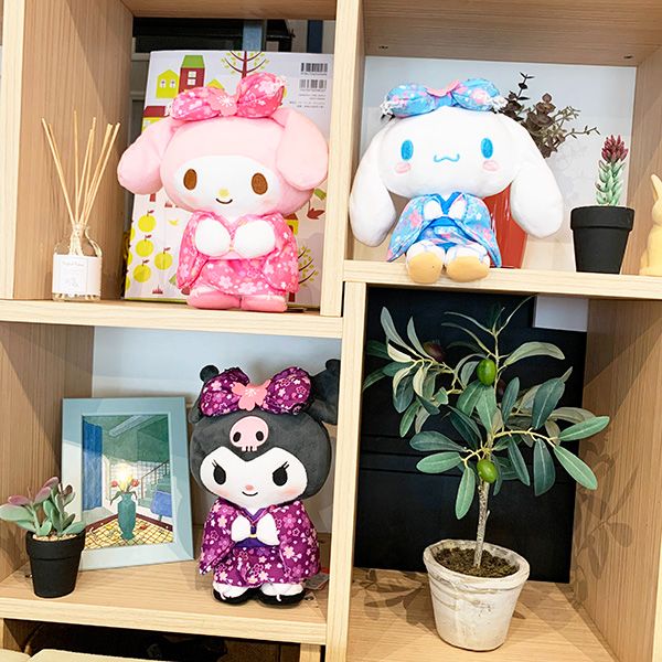 サンリオ ぬいぐるみ S 桜着物 クロミ  マスコット 人形 インテリア 和風 着物