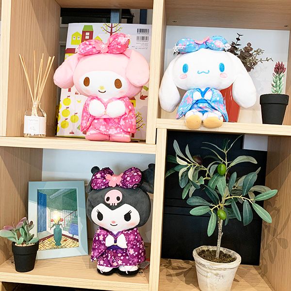 サンリオ マスコット S 桜着物 シナモロール  ぬいぐるみ 人形 シナモン インテリア 和風 着物
