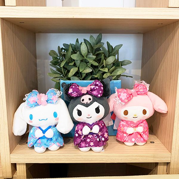 サンリオ マスコット S 桜着物 シナモロール  ぬいぐるみ 人形 シナモン インテリア 和風 着物