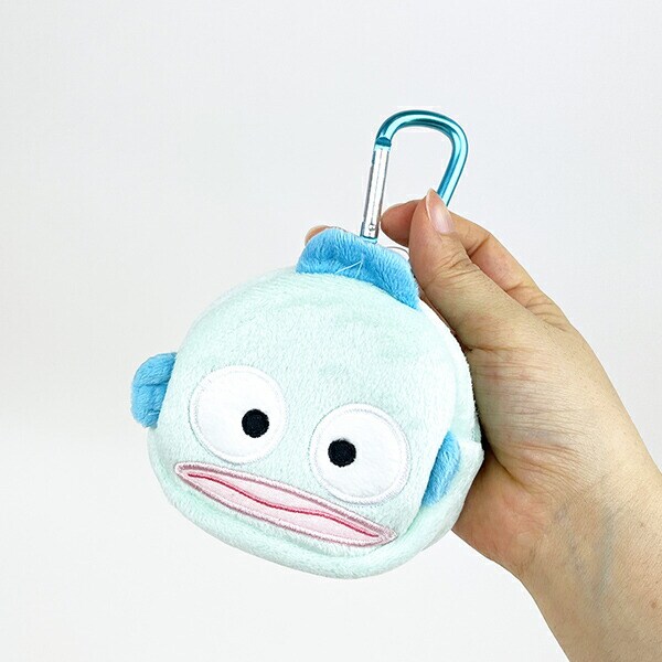 サンリオ ハンギョドン カラビナミニポーチ　小物入れ グリーン
