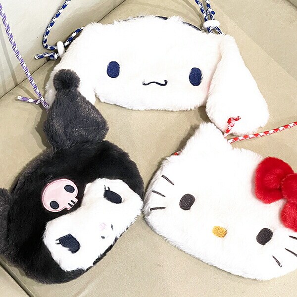 サンリオ シナモロール ぬいぐるみサコッシュ ショルダーバッグ かばん ブルー