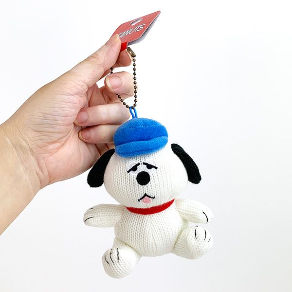 スヌーピー ニットマスコット オラフ ぬいぐるみ キーホルダー
