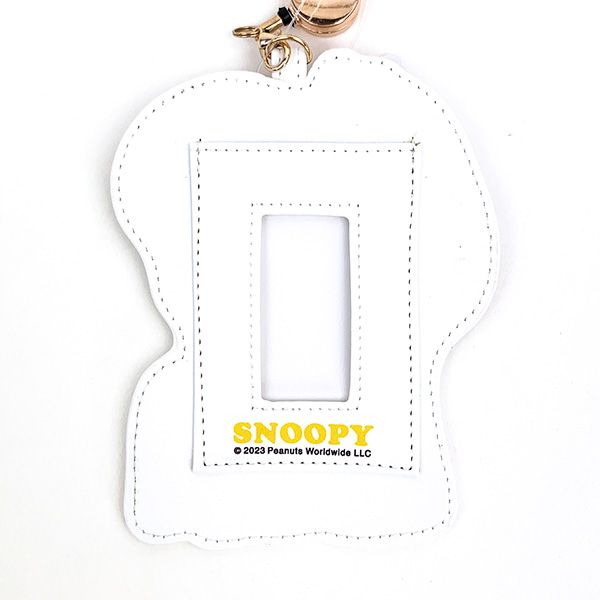 スヌーピー ダイカットリールパス ハグ パスケース リール付き 定期入れ ICカードケース 通勤 通学