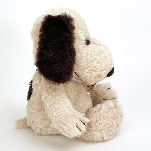  スヌーピー モカチェック Ｓ ぬいぐるみ インテリア ブラウン