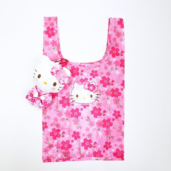サンリオ ハローキティ 桜着物 ぬいぐるみエコバッグ Sanrio