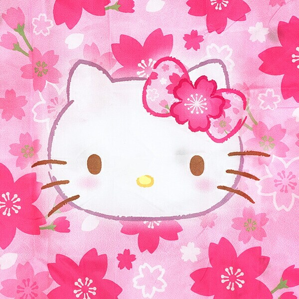 サンリオ ハローキティ 桜着物 ぬいぐるみエコバッグ Sanrio
