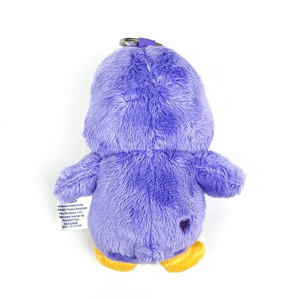 ケアベアカズンズ コージーハートペンギン ぬいぐるみ マスコット キーホルダー パープル