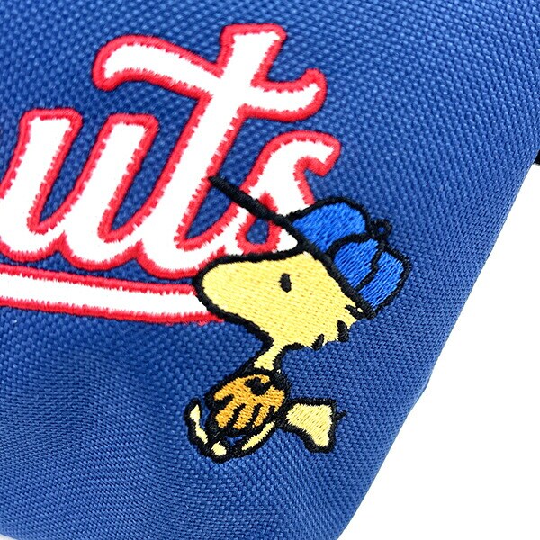 スヌーピー SNOOPY 化粧ポーチ ベースボール 小物入れ ネイビー