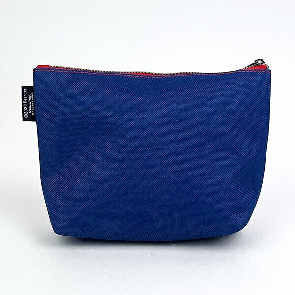 スヌーピー SNOOPY 化粧ポーチ ベースボール 小物入れ ネイビー