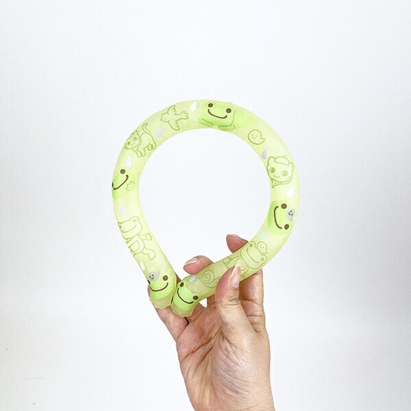 かえるのピクルス クールネックリング グリーン サマー 熱中症対策 アウトドア スポーツ