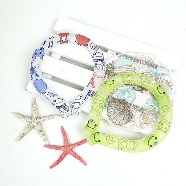 かえるのピクルス クールネックリング グリーン サマー 熱中症対策 アウトドア スポーツ