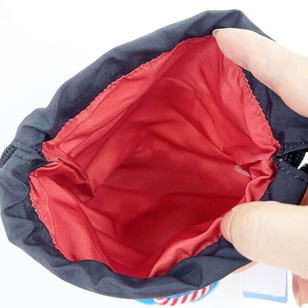 ドラえもん ボアフェイス巾着 ハッピ レッド ポーチ 小物入れ マスコット