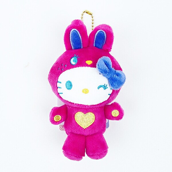 サンリオ ハローキティ マスコットコレクション カラフルバニー マジェンタ ぬいぐるみ サンリオ
