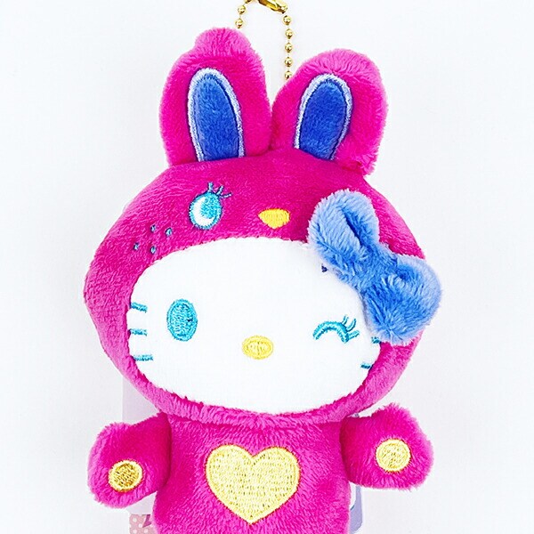 サンリオ ハローキティ マスコットコレクション カラフルバニー マジェンタ ぬいぐるみ サンリオ