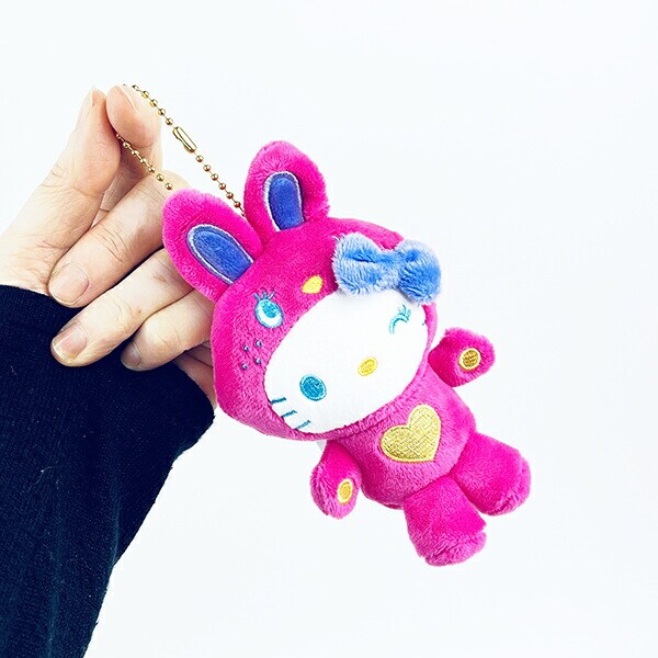 サンリオ ハローキティ マスコットコレクション カラフルバニー マジェンタ ぬいぐるみ サンリオ