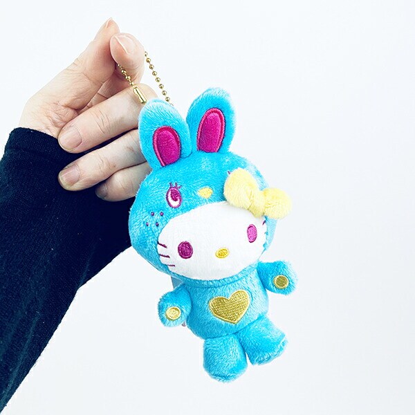 サンリオ ハローキティ マスコットコレクション カラフルバニー ブルー ぬいぐるみ サンリオ
