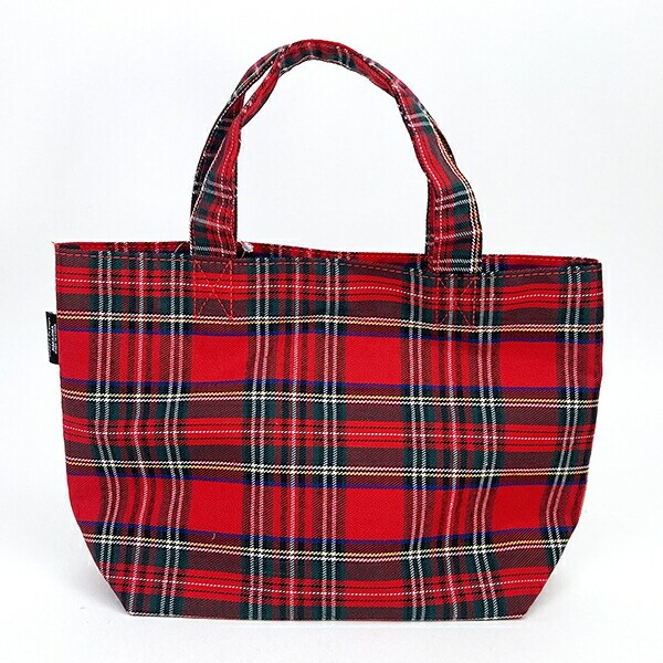 スヌーピー SNOOPY スヌーピー＆ベア チェック ミニトート トートバッグ かばん レッド