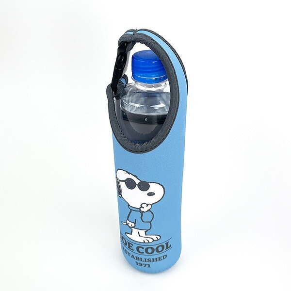 SNOOPY ペットボトルカバー600ml サックスブルー ジョー・クール ブルー サマー ランチ スヌーピー