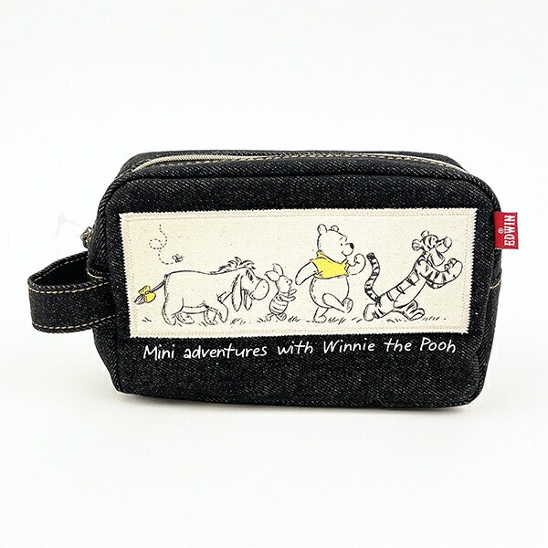 ディズニー くまのプーさん デニムスクエアポーチ フレンズ 小物入れ