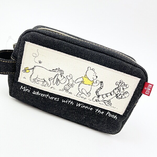 ディズニー くまのプーさん デニムスクエアポーチ フレンズ 小物入れ