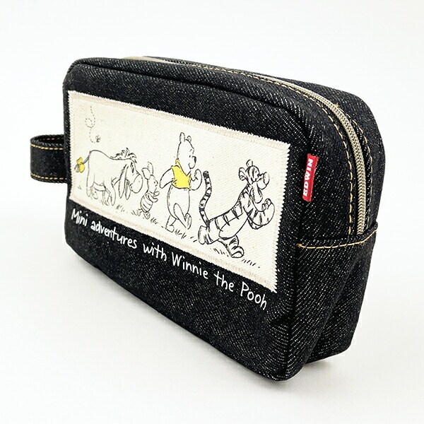 ディズニー くまのプーさん デニムスクエアポーチ フレンズ 小物入れ