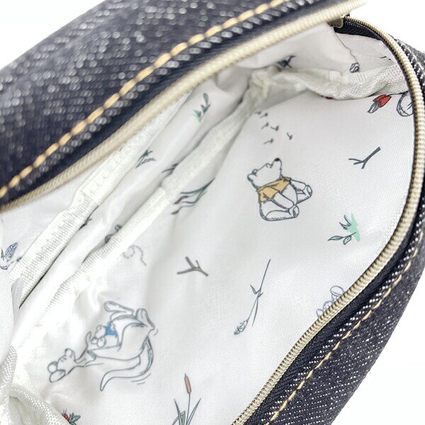 ディズニー くまのプーさん デニムスクエアポーチ フレンズ 小物入れ