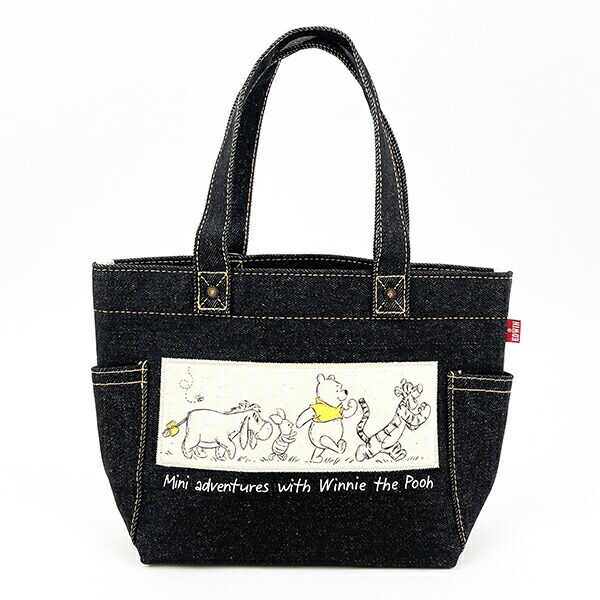 ディズニー くまのプーさん デニムミニトート フレンズ バッグ ランチバッグ デイユーズ